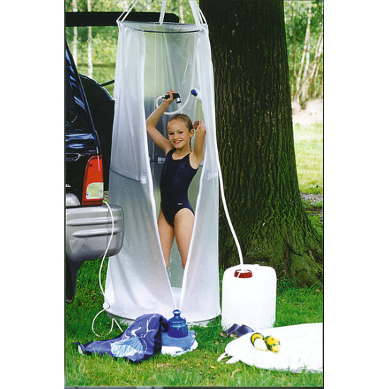 Round travel shower with tub, 70cm diameter