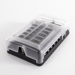 Power distribution box with 12-way fuse holder