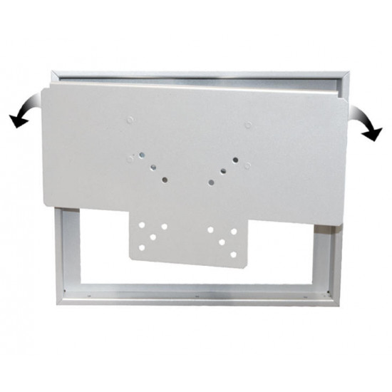 TFT holder for flush or wall mounting, swivel and tiltable