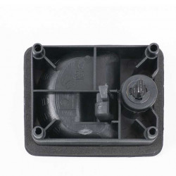 STS Kubus recessed handle lock for Zadi cylinder locks - Black
