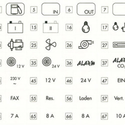 Black pictogram film
