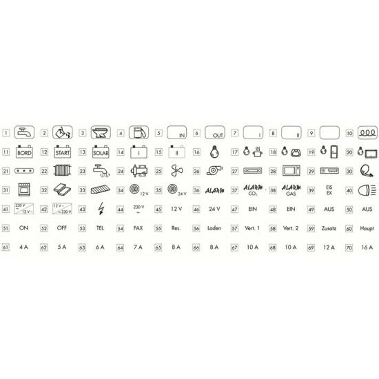 Black pictogram film