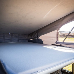Luxury pop-up roof bed for Easy Fit VW T6.1/T6/T5 long wheelbase - front raised