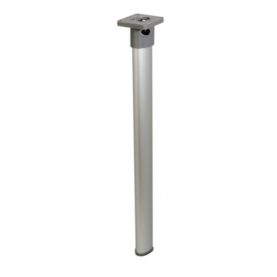 Articulated table leg - top joint - matte silver - 675 mm