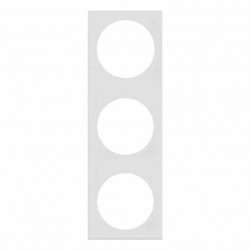 Berker INTEGRO Pure 3-gang frame, chrome finish