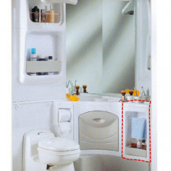 Side cabinet 2000 white/grey