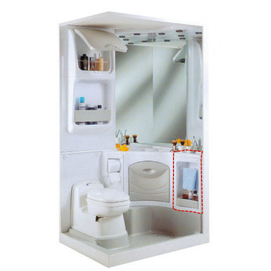 Side cabinet 2000 white/grey