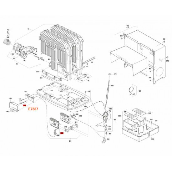 Spark plug S 3004/S 5004, 53 cm