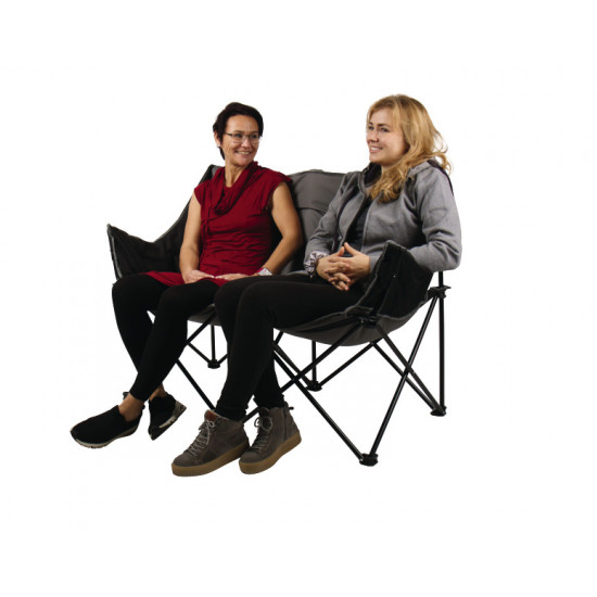 Holiday Travel Folding Sofa for 2 People - Grey Melange