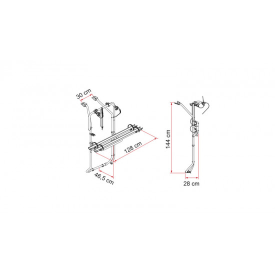 Carry bike VW T5 D / T6 D - silver