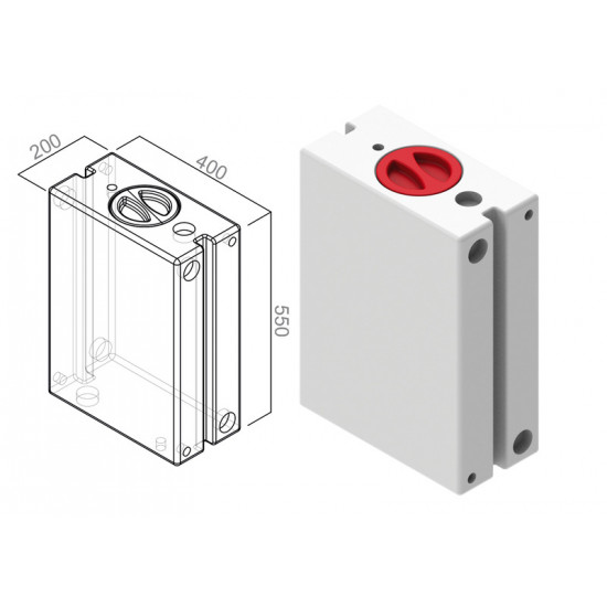 Universal tank compliant with drinking water standards - 38 l