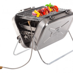 Stainless steel portable gas grill