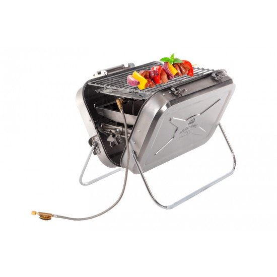 Stainless steel portable gas grill