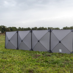 Smögen windbreak - 500 x 125 cm - Grey