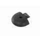 Lashing rail end piece - round - anthracite