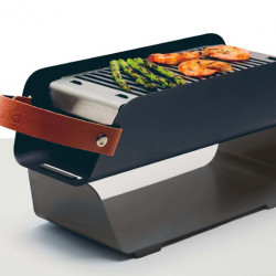 UNA Charcoal Tabletop Grill - Grey