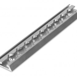 System rail with keder (8mm), silver