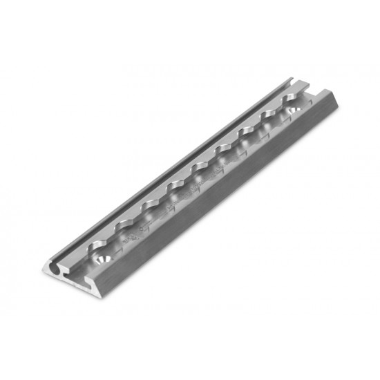 System rail with keder (8mm), silver