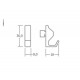 Clothes hook ABS chrome gl