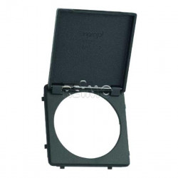 Inprojal: Hinged cover for electrical socket, slate grey. Loose, unpackaged.