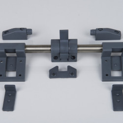 Table glide rail for wall mounting