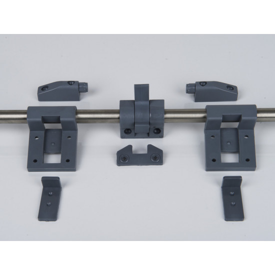 Table glide rail for wall mounting