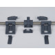 Table glide rail for wall mounting