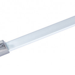 Table glide rail for wall mounting - Silver