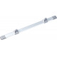 Table glide rail for wall mounting - Silver