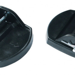 Support plate set for crank supports - Black - Set of 4