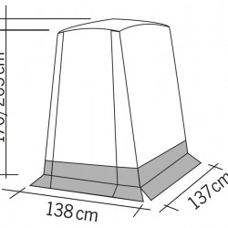 Vertic rear tent for VW Caddy