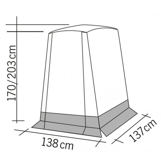 Vertic rear tent for VW Caddy