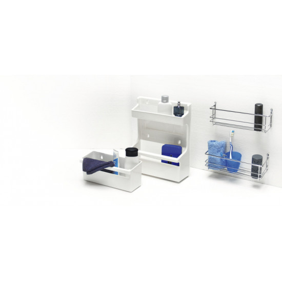 Universal shelf L in white