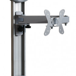 TV wall mount, silver - 990 mm sliding rail