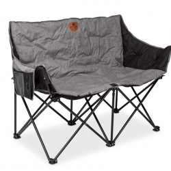 Holiday Travel Folding Sofa for 2 People - Grey Melange