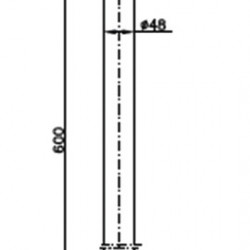 Support tube ST 48-120m.Curve