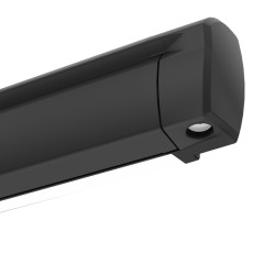 W 3000 x Abstract 2500mm Fiamma F43 Van awning - wall-mounted awning, Royal Grey, housing Deep Black