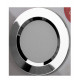 LED recessed spotlights with additional spacer ring for surface mounting - Chrome