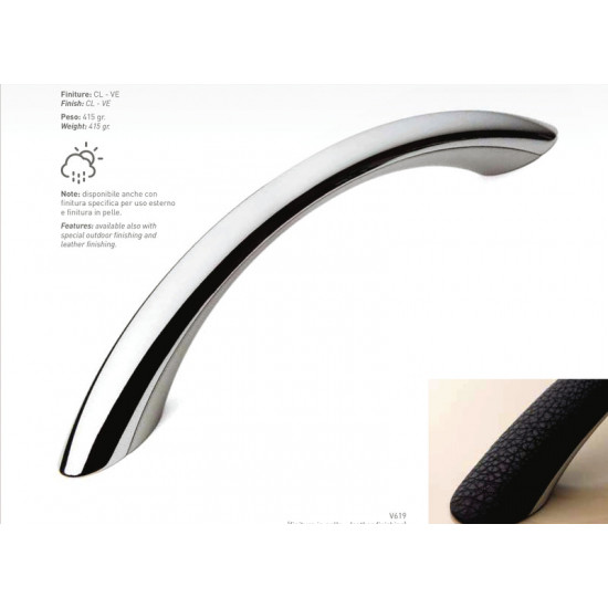 Metal handle in Soft Touch Dark Gray