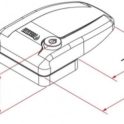 Outdoor Door Lock Safe Door 3 Pieces - White