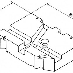 Fresh and wastewater tank for VW T4 from model year 07/1990 - 75 l - EV 1603