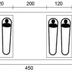 Reimo Creastone Peak family tent - 4 person tent