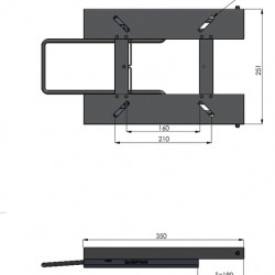 Sliding head for table frame