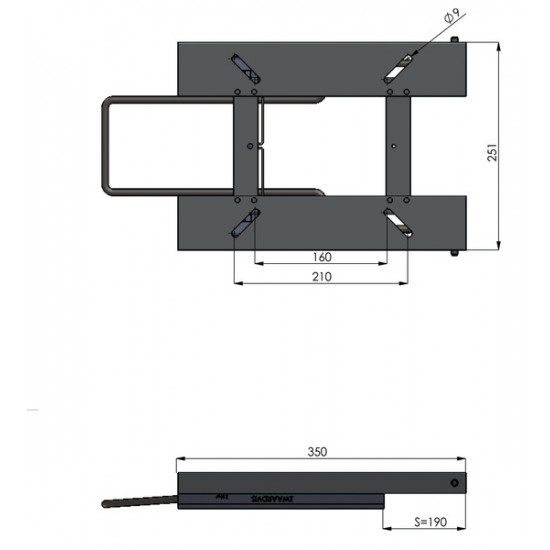 Sliding head for table frame