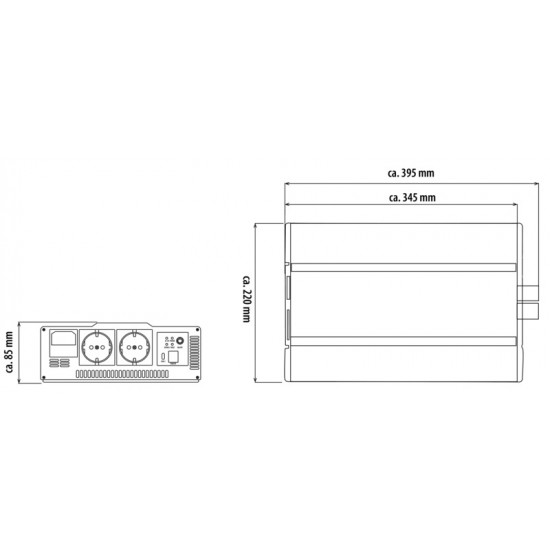 PowerWave Inverter 2000W – Sine wave inverter with grid priority switching of the latest generation