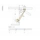 Support flap bracket 25 cm