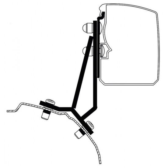 Thule awning adapter 3200 for Ford Transit / Tourneo Custom - For right-hand drive vehicles