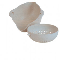 Camp4 bowl with sieve and rotating function