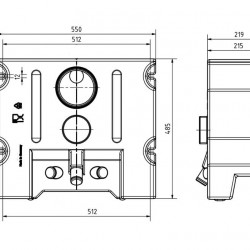 Universal water tank - 45 l