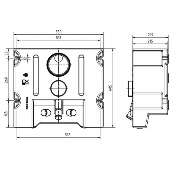 Universal water tank - 45 l